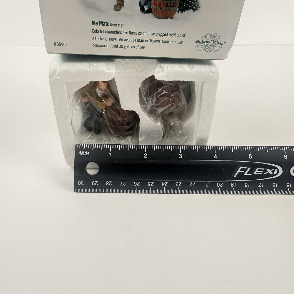 Department 56 ALE MATES Christmas Dickens Village Beer Keg 58417 Retired - Picture 4 of 11